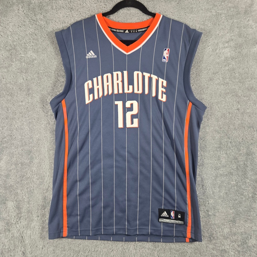 Adidas NBA Charlotte Bobcats Tyrus Thomas Signed Jersey Mens Medium Blue Orange